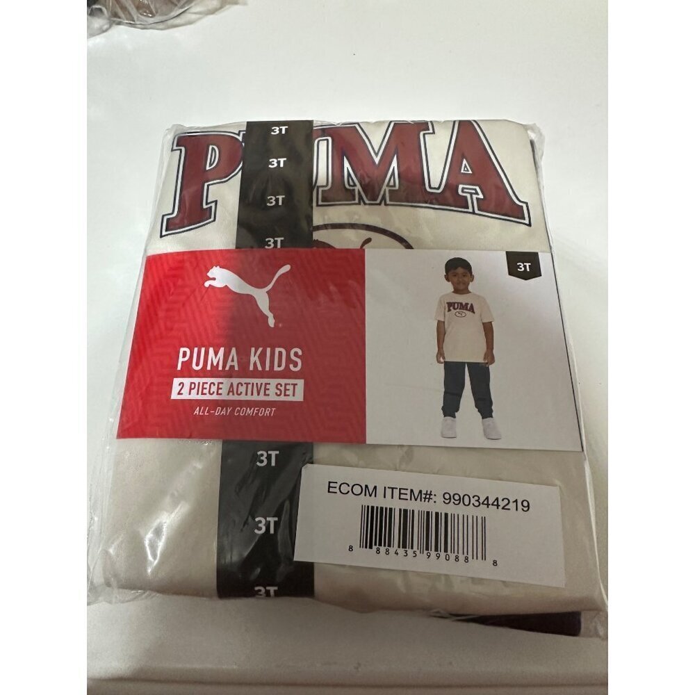 Puma Kids 2 piece toddler Active tee & jogger set size 3T New - Picture 2 of 2
